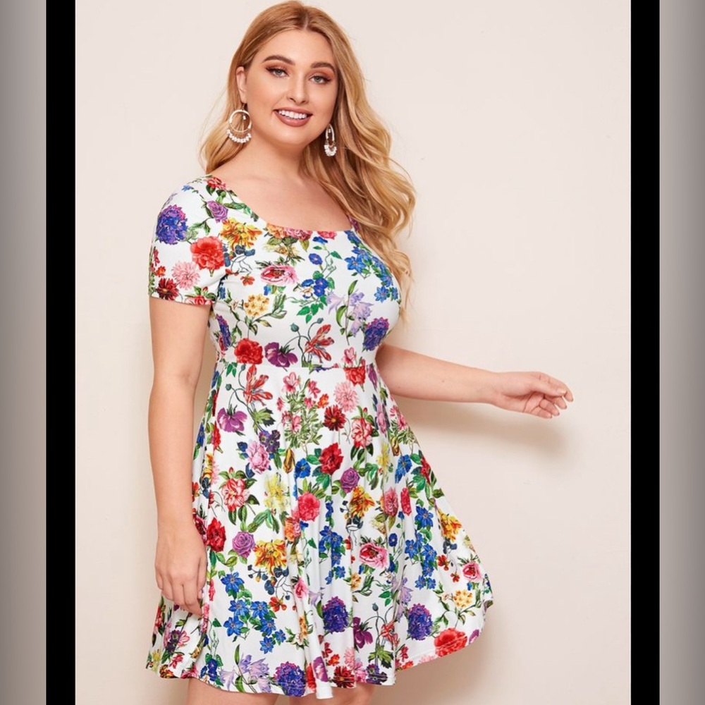 SHEIN curve floral dress size 4x